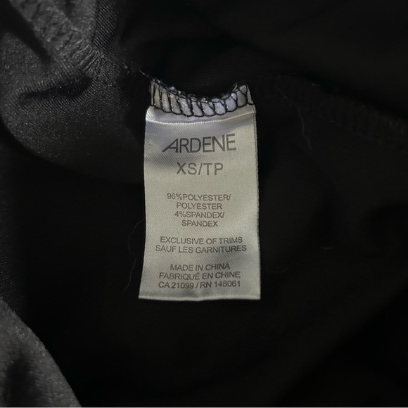 Ardene Womens XS Black Elastic Waist Cuffed Work Dress Pants With Beltloop - Picture 5 of 9